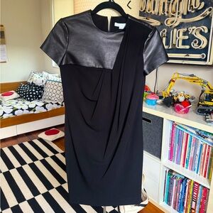Alexander Wang black leather dress